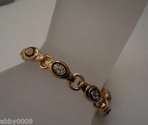 Signiertes Armband Schwan Swarovski vergoldet erhaben - Bild 1 von 5