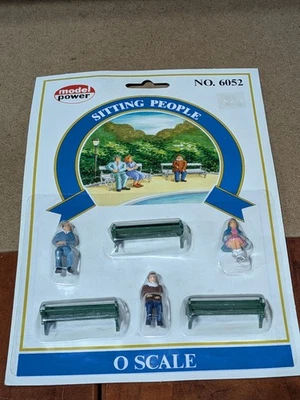 Model Power - O Scale - #6052 -Sitting People - NOS - Image 1 of 4