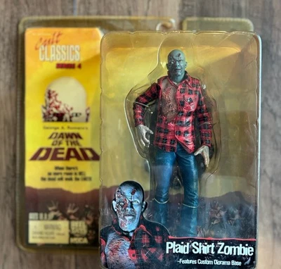 2006 NECA Reel Toys Cult Classics Serie 4 Dawn of the Dead Camisa a Cuadros Zombie Foto 1 de 2