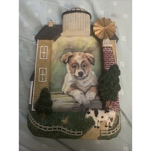 Kuhstall Bauernhof Foto Bilderrahmen 4”x6” Doggy Farmhouse - Bild 1 von 6