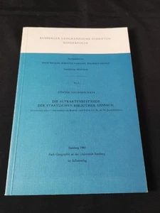 Die Altkartenbestände der Staatlichen Bibliothek Ansbach: Handgezeichnete und ge - Bild 1 von 1