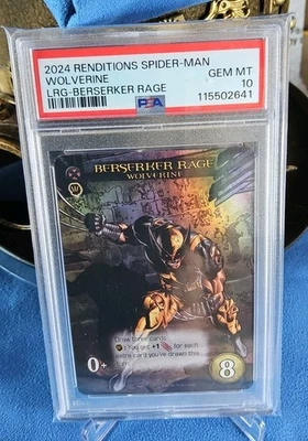 2024 Marvel Renditions Legendary Wolverine Berserker Rage PSA 10 MINT FOIL TCG - Image 1 of 3