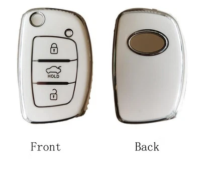 2pcs car key fob cover case for Hyundai Elantra Mistra Sonata Verna ix25 Tucson - Image 1 of 4