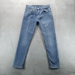 Pantalones de mezclilla Levis 512 para hombre 31x30 azules ajustados tiro medio lavado medio elástico - Imagen 1 de 11