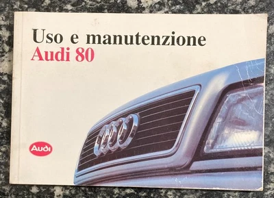 AUDI 80 Libretto Uso e Manutenzione 1992 - Immagine 1 di 3