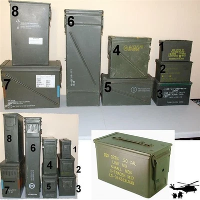 BW Munitionskiste Metall – Abschließbar, Bundeswehr Lagerbestand - Bild 1 von 2