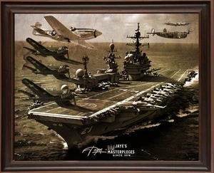 Masters of the Sky von Jaye Metcalfe, Jaye's 16x20 Dog Fight Masterpiece 1989 - Bild 1 von 8