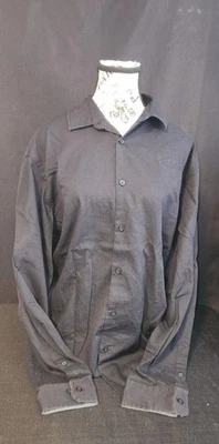 Alfani Regular Fit Long-Sleeve Black Button Up Men's Size Large - Image 1 of 4