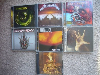 Heavy Metal CD lot Iron Maiden Metallica Static-X Sepultura System of a Down Foto 1 de 4