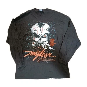 Miskeen Originals T Shirt Skull Black XL Arts Meets Fashion Y2K Vintage Exc Cond - Picture 1 of 10