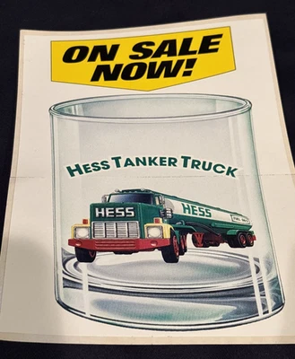 Vintage Hess gas station advertising sticker - Image 1 of 4