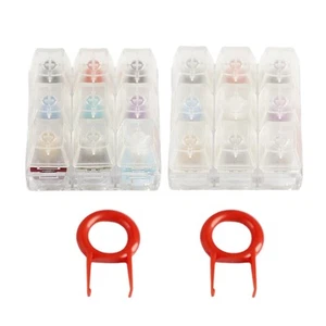 Professional 9 Switches Keypad Tester Kit Clear Keycap Sampler Mechanical - Afbeelding 1 van 10