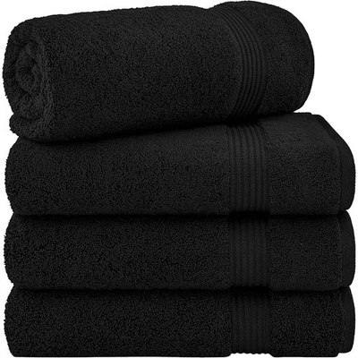 Роскошный турецкий банное полотенце комплект 4 очень большой мягкий впитывающий хлопок полотенца новый - Изображение 1 из 4