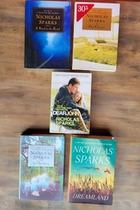 Lot of 5 Nicholas Sparks Books 4 Hardcover 1 Paperback The Choice Wedding Bend - Picture 1 of 7