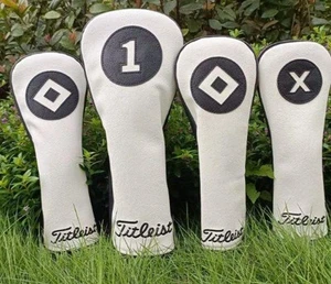 Juego de cubiertas de cabeza de golf Titleist 4 piezas 1 3 5 UT cubierta utilitaria de calle F/S blanco/negro - Imagen 1 de 1