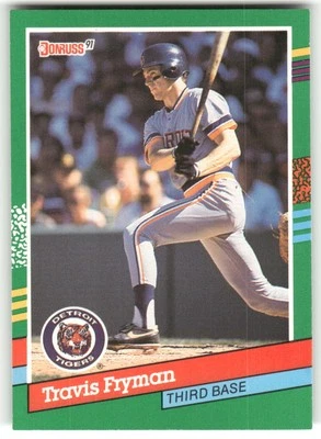 1991 Donruss #768b Travis Fryman Detroit Tigers Baseball Card - Image 1 of 2