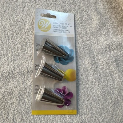 Wilton Juego de 3 puntas extra grandes de acero inoxidable para decoración de pasteles Foto 1 de 4
