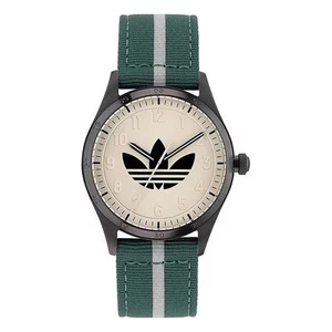 Orologio ADIDAS uomo CODE FOUR tessuto verde / beige - Imagen 1 de 4