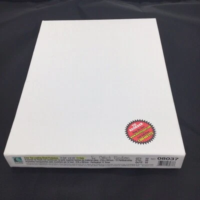 PK 50 C-Line PROTECTORES DE HOJA DE CARGA SUPERIOR TRANSPARENTE 08037 A-4 11-3/4" X 8-1/4"  Foto 1 de 2