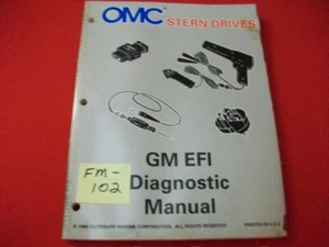 1997 OMC STERN DRIVES-GM EFI DIAGNOSTIC "LK" SERIES SERVICE MANUAL #507285 GC - Picture 1 of 8
