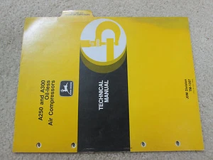 John Deere A250 & A300 ölfreie Luftkompressoren technisches Handbuch TM-1207 - Bild 1 von 1