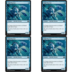 4 x TIDAL WARRIOR NM Merfolk vs Goblins mtg Blue - Merfolk Warrior Com - Bild 1 von 1
