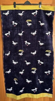 Joules Bath Towel Ducks March Design New With Tags