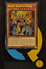 AGOV-EN011 Imsety, Glory of Horus Secret Rare 1st Edition YuGiOh Age of Overlord
