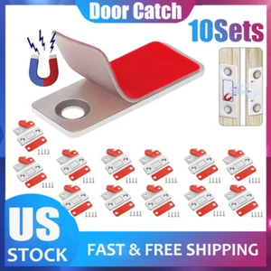 10Sets Strong Magnetic Door Closer Cupboard Ultra-thin Cabinet Catch Latch Close - Picture 1 of 12