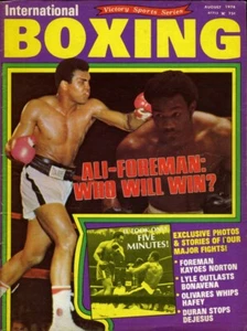 MUHAMMAD ALI/GEORGE FOREMAN International Boxing Magazine August 1974 - Picture 1 of 1