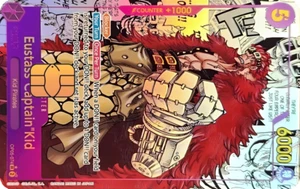 Eustass Captain Kid OP05-074 MANGA Art Credit Debit Card Sticker HOLOGRAPHIC - Picture 1 of 1