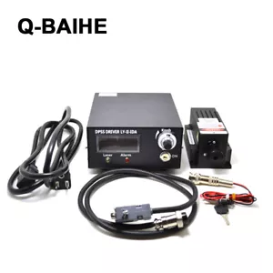 473nm 80mw blau Laser Dot Modul + TTL/Analog 0-30KHZ + TEC Kühlung + 85-265VNew - Bild 1 von 8