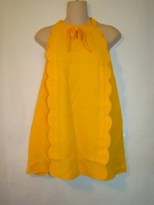 NUEVA Blusa Top Victoria Beckham for Target PLUS Sin Mangas Amarillo Caléndula 2X - Imagen 1 de 8