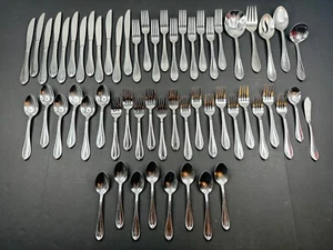 Reed & Barton Select OVAL THREAD - 58 Pieces - Service for 6 + Extras Stainless - Picture 1 of 24