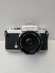NIKKORMAT FT 35mm KAMERA MIT NIKON 50mm NIKKOR-HC 1:2 OBJEKTIV - Bild 1 von 12