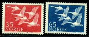 1956 Five whooper swans (Cygnus cygnus),Norway,Mi.406,MLH - Picture 1 of 2