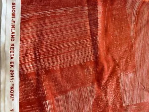 Tessuto Marimekko Harmaja, da cantiere, 36x56 pollici, cotone, perfetto, arancione bruciato - Foto 1 di 1