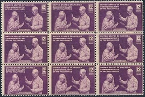 Philippines 460 bloc/9, MNH. Mi 438. Commonwealth Day, 1940. Presidents, Quezon. - Picture 1 of 1