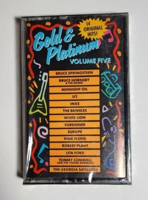 Gold & Platinum Volume Five Cassette Springsteen U2 Pink Floyd Foreigner INXS - Image 1 of 4