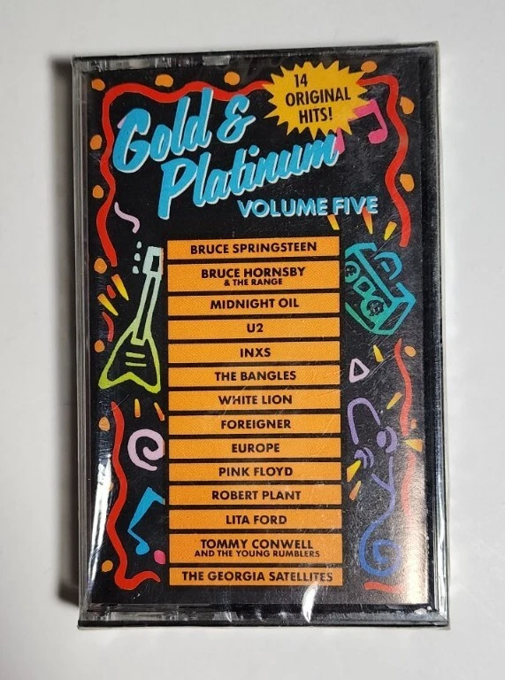 Gold & Platinum Volume Five Cassette Springsteen U2 Pink Floyd Foreigner INXS - Image 1 of 4
