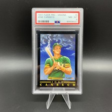 1991 Fleer Baseball ‘Pro-Visions’ - Jose Canseco #6 - Oakland Athletics PSA 8