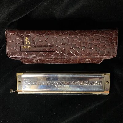 Hohner 64 Chromonica Chromatic 280C Harmonica with Case - Image 1 of 4