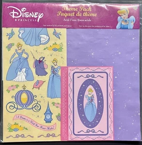 Disney Prinzessin "Themenpark" 12x12 Sammelalbum Set Säurefrei Lila und Pink - Bild 1 von 2