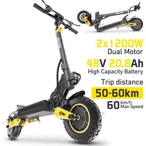 iENYRID ES1 Dual Motor Electric Scooter 2400W 10 Inch 48V 20.8AH 60KPH - Picture 1 of 17