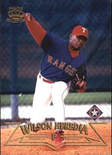 1998 Pacific Texas Rangers Baseball Card #205 Wilson Heredia