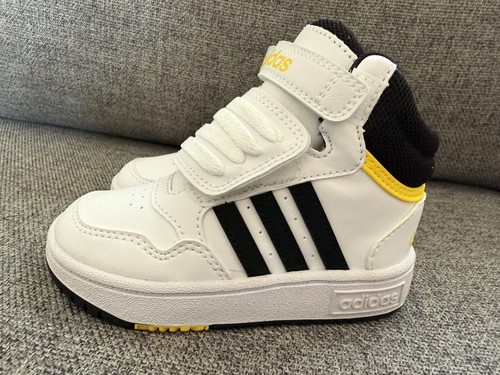 Scarpe Universali Neonati Adidas Hoops Mid 30 AC I GZ1933 Bianco Taglia 8T