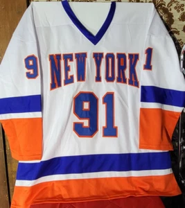 CAMISETA AUTOGRAFIADA A MANO BUTCH GORING de los New York Islanders con certificado de autenticidad de la JSA - Imagen 1 de 4