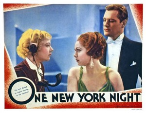 One New York Night Us Lobby Card Una Merkel Steffi Duna Film Star Old Photo