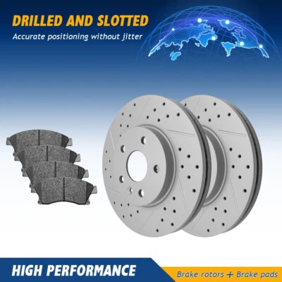 Juego de pastillas de cerámica rotores de disco de freno delanteros sónicos para Chevrolet Cruze 2011-2017 Foto 1 de 4