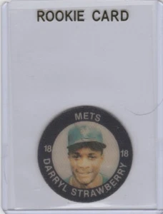 DARRYL STRAWBERRY ROOKIE CARD Coin RC 1984 New York Mets VINTAGE BASEBALL 7-11 - Bild 1 von 2